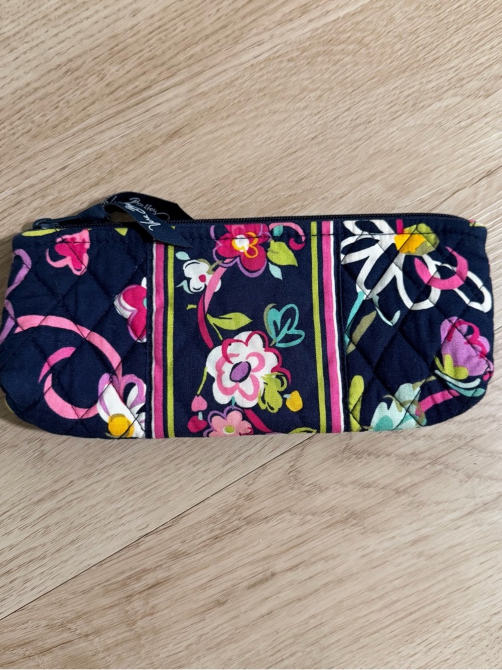 Vera Bradley Makeup Bag in Ribbons Pattern
